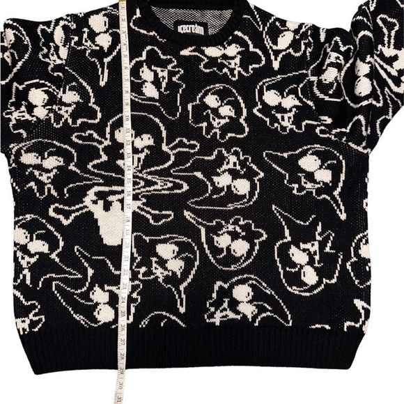 Size 3X IceCream Men’s Sweater Black White Graphic All Over Print - Picture 12 of 13
